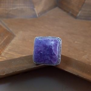 Hand Crafted Purple Stone Ring